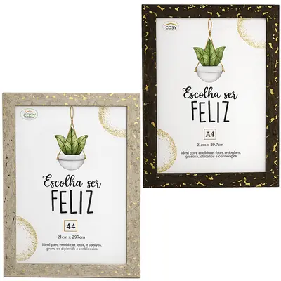 QUADRO PARA DIPLOMAS / CERTIFICADOS A4 DE PLASTICO TMD 29,7X21CM