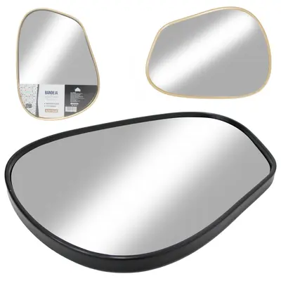 BANDEJA DE PLASTICO COM ESPELHO DECORATIVA 28,5X20,7CM