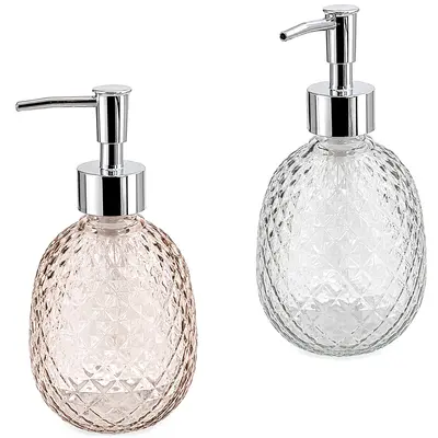 PORTA SABONETE LIQUIDO DE VIDRO REDONDO NEX COOK TRANSCOLOR 480ML