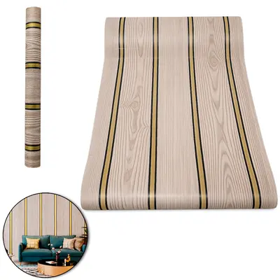 PAPEL DE PAREDE ROLO AUTOADESIVO LAMINADO MADEIRA 45CMX5M
