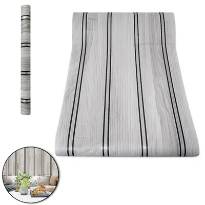 PAPEL DE PAREDE ROLO AUTOADESIVO LAMINADO MADEIRA 45CMX5M