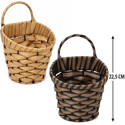 CESTO ORGANIZADOR DE PLASTICO TIPO VIME COM ALCA 22,5X15X12,5CM