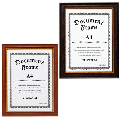 QUADRO P/DIPLOMAS / CERTIFICADOS A4 DE PLASTICO TMD 29,7X21CM
