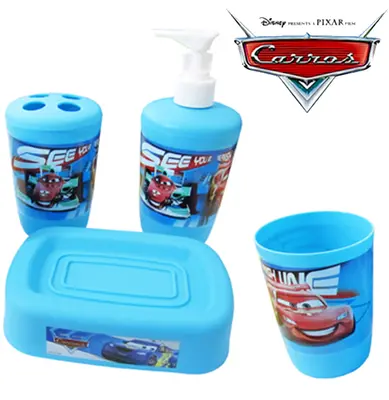 JOGO PARA BANHEIRO CARROS COM 4 PECAS