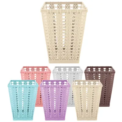 ORGANIZADOR DE PLASTICO QUADRADO RATTAN TRAMA COLORS 12X9CM