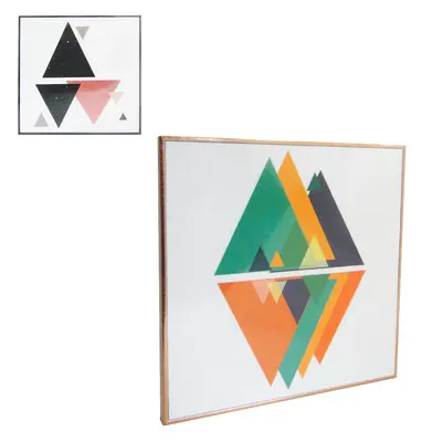 QUADRO DECORATIVO 24X24CM COM MOLDURA DE PLASTICO ESTAMPAS SORTIDAS