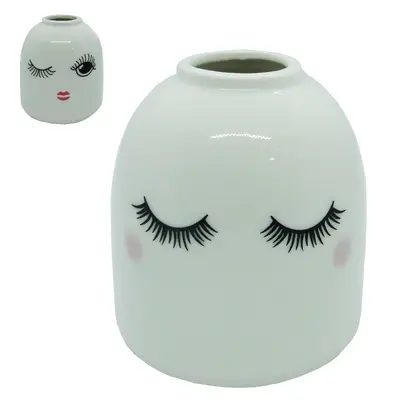 VASO DECORATIVO DE PORCELANA ESTAMPAS SORTIDAS 8X8CM DE Ø