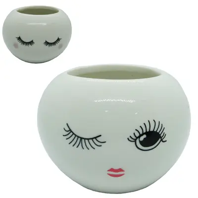 VASO DECORATIVO DE PORCELANA ESTAMPAS SORTIDAS 6,5X9,5CM DE Ø