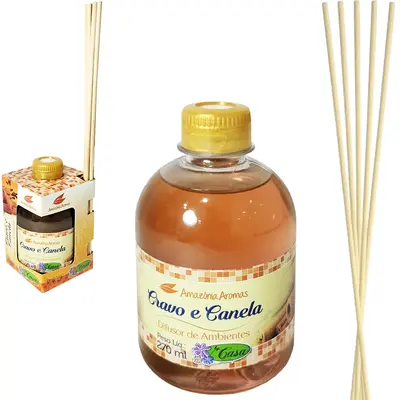 DIFUSOR DE AROMAS PARA AMBIENTES CRAVO E CANELA 270ML