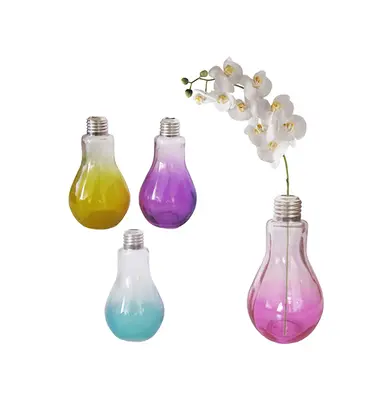 DIFUSOR DE AROMAS PARA AMBIENTES VASO DE VIDRO LAMPADA COLORS 12CM