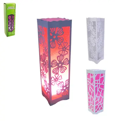 ABAJUR LUMINARIA DE LED DECORATIVA VAZADA COLORS 33X9CM BIVOLT