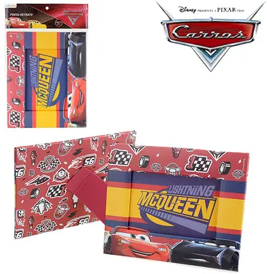 PORTA RETRATO 10X15 COM MOLDURA DE PAPELAO HORIZONTAL CARROS