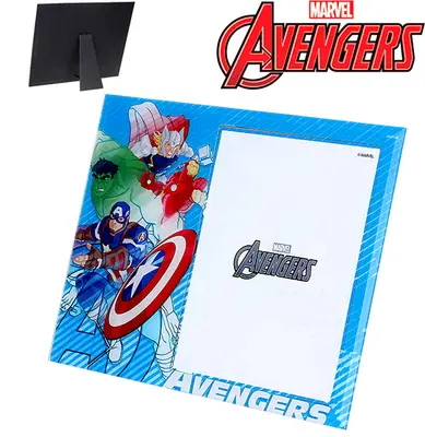 PORTA RETRATO 15X20 DE VIDRO VERTICAL VINGADORES/AVENGERS