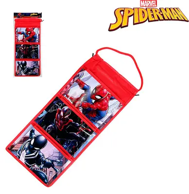ORGANIZADOR MULTIUSO VERTICAL COM 3 DIVISORIAS 42,5X19CM NA SOLAPA HOMEM ARANHA/SPIDER MAN