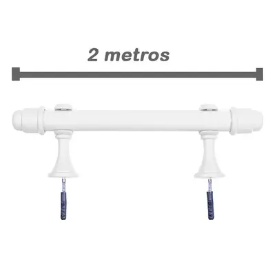 KIT VARAO 2M BRANCO Nº 02 GROSSO 28MM