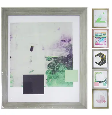 QUADRO DECORATIVO 21X25CM COM MOLDURA DE PLASTICO TMD COLORS