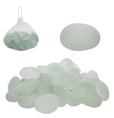 PEDRA DECORATIVA DE VIDRO FOSCO NA REDE