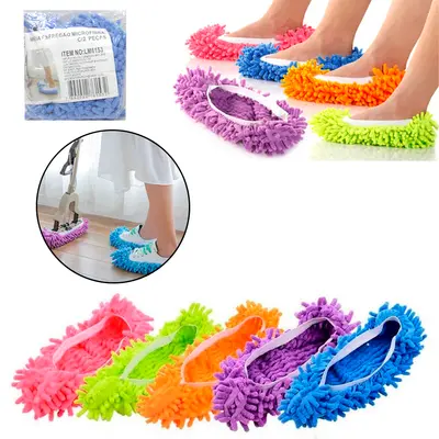 MEIA ESFREGAO MOP DE MICROFIBRA COLORS COM 2 PECAS 25X9CM