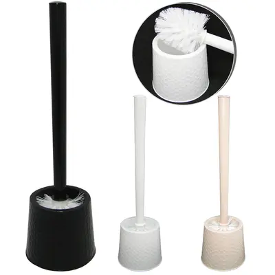 ESCOVA SANITARIA COM SUPORTE DE PLASTICO REDONDO COLORS 38,5X11CM DE Ø