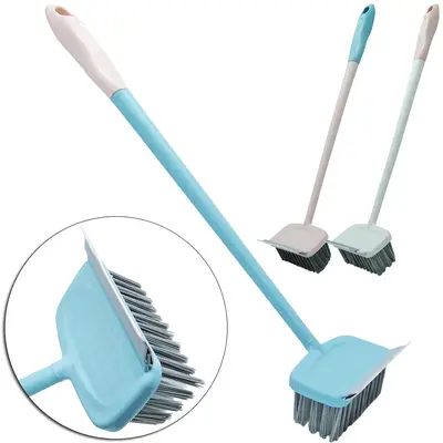 ESCOVA MULTIUSO PARA LIMPEZA COM MINI RODO DE PLASTICO 42X10,5CM