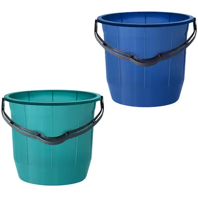 BALDE DE PLASTICO REDONDO COLORS COM ALCA 8L 22X23CM DE Ø