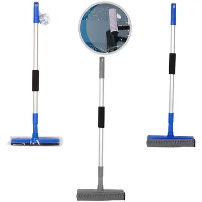 RODO LIMPA VIDRO COM ESPUMA + CABO EXTENSIVEL CLEAN TECH 96X20CM