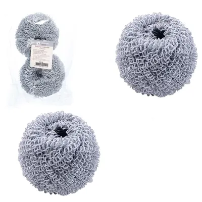 ESPONJA / BUCHA REDONDA PARA LIMPEZA MULTIUSO COM 2 PECAS 8CM DE Ø