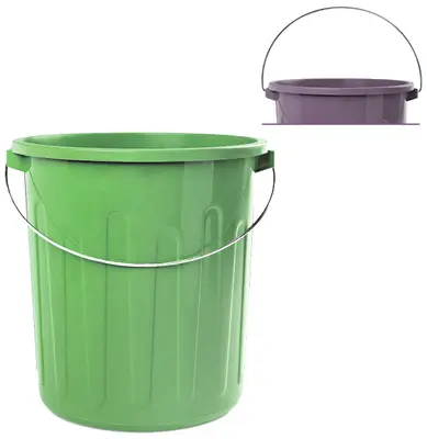 BALDE DE PLASTICO REDONDO COLORS COM ALCA DE METAL 30L 39,5X33,7CM DE Ø