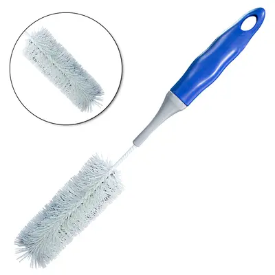 ESCOVA LAVA MAMADEIRA / GARRAFA DE NYLON CABO PLASTICO CLEAN TECH 38CM