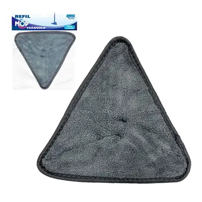 REFIL DE MICROFIBRA PARA ESFREGAO MOP TRIANGULAR 360º CLEAN TECH 25X25CM