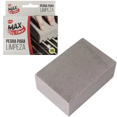 PEDRA RETANGULAR PARA LIMPEZA DE GRELHA MAX CLEAN 10X7X4CM