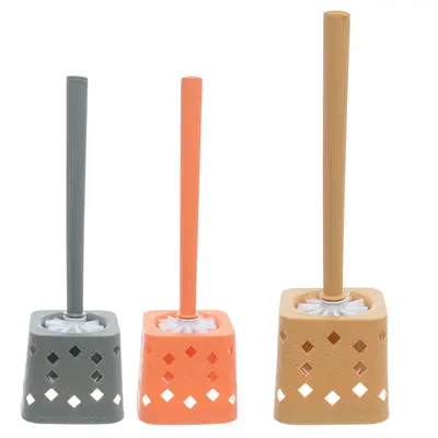 ESCOVA SANITARIA COM SUPORTE DE PLASTICO QUADRADO BORDA COSTURA 39,5X12,5CM