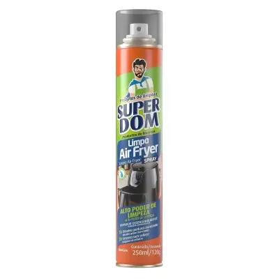 LIMPA AIR FRYER SPRAY SUPER DOM 250ML/120G