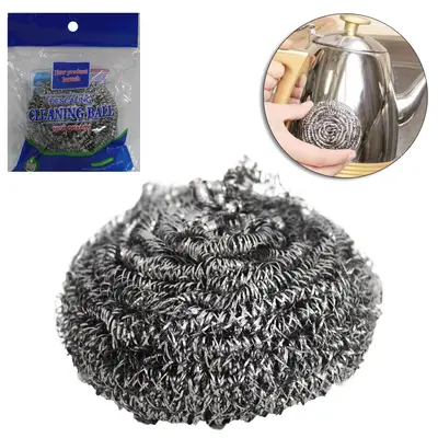 ESPONJA / BUCHA DE ACO PARA LIMPEZA 6,5CM DE Ø