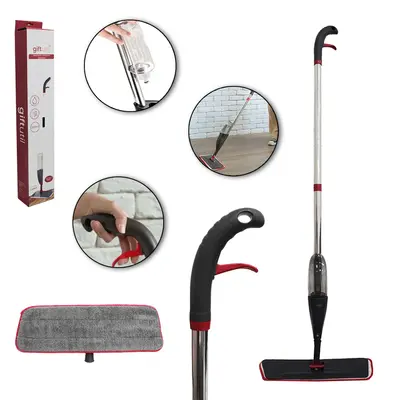 ESFREGAO MOP SPRAY 360º COM RECIPIENTE 360ML 130X38CM