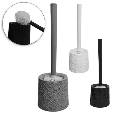 ESCOVA SANITARIA COM SUPORTE DE PLASTICO REDONDO CABO PLASTICO COLORS 41X12X12,5CM
