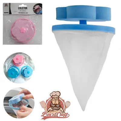 COLETOR DE CABELOS / PELOS DE PLASTICO BOIA DE EVA FLOR PARA MAQUINA DE LAVAR COLORS