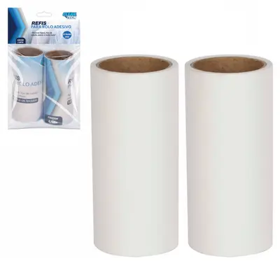 REFIL PARA PAPA BOLINHA / TIRA PELO ROLO DESCARTAVEIS COM 2 PECAS 20 FOLHAS CLEAN TECH