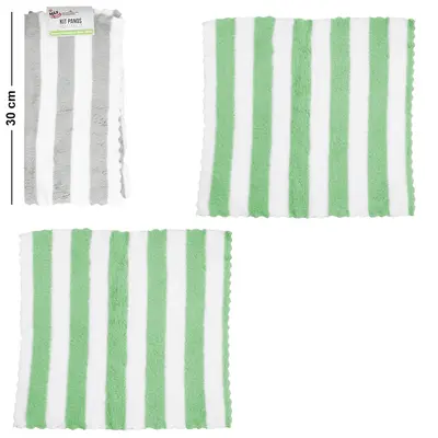 PANO DE LIMPEZA DE POLIESTER MULTIUSO MAX CLEAN COM 2 PECAS 30X30CM