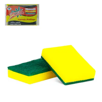 ESPONJA / BUCHA ABRASIVA MULTIUSO DUPLA FACE 100X70X20MM