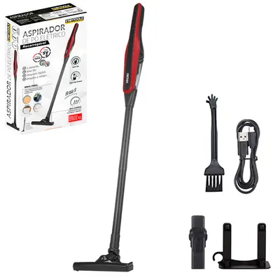 ASPIRADOR DE PO ELETRICO PORTATIL RECARREGAVEL 2 EM 1 5V 100W + BICO + ESCOVA E CABO USB