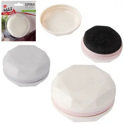 ESPONJA POLIDORA PARA COUROS MAX CLEAN COLORS 7CM DE Ø NA CARTELA