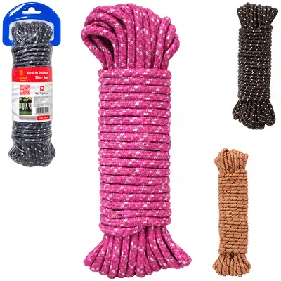 CORDA DE NYLON MESCLADA PARA VARAL COLORS 20MX8MM