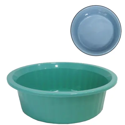 BACIA DE PLASTICO REDONDA CANELADA PEQUENA COLORS 1,25L 6,5X20CM DE Ø