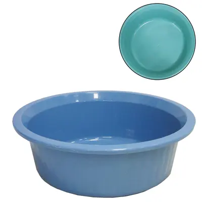 BACIA DE PLASTICO REDONDA CANELADA GRANDE COLORS 5L 10X31CM DE Ø