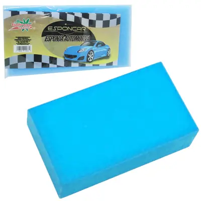 BLOCO DE ESPUMA / ESPONJA MULTIUSO AZUL ESPONCAR 210X110X60MM