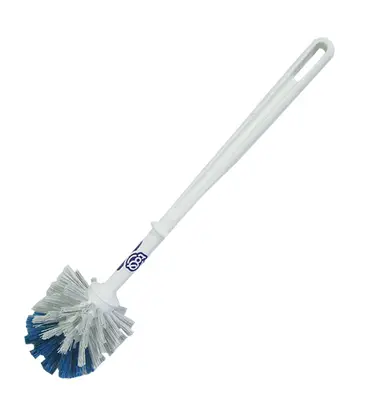 ESCOVA SANITARIA SEM SUPORTE DE PLASTICO LAVA E ESFREGA AZUL / BRANCO