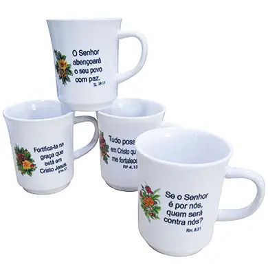 CANECA DE PORCELANA AMERICANA BIBLICA 230ML
