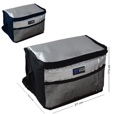BOLSA TERMICA METALIZADO PRATA YEPP BAGS 7L 27X17,5X15,5CM
