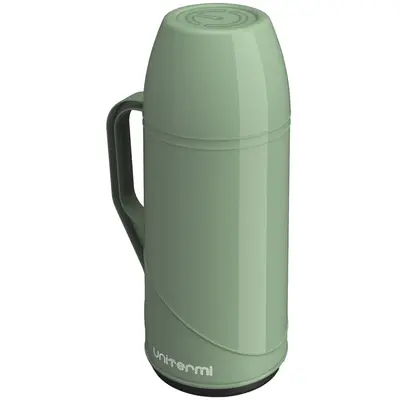GARRAFA TERMICA COM AMPOLA DE VIDRO ROMA VERDE 500ML